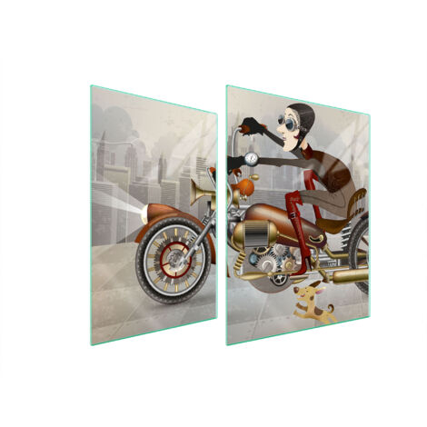 PLAQUE DE PROTECTION EN VERRE POUR RÉCHAUD 70x52 MOTO (1/5)