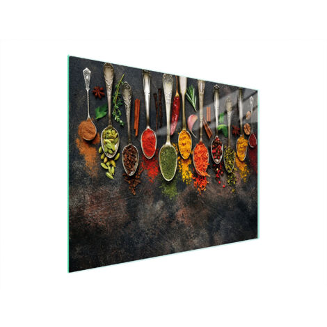 PLANCHE À DÉCOUPER EN VERRE 52x40 ÉPICES (1/5)
