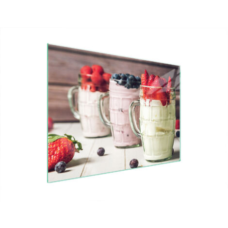 PLAQUE DE PROTECTION EN VERRE POUR POÊLE 70x52 DESSERT (1/5)