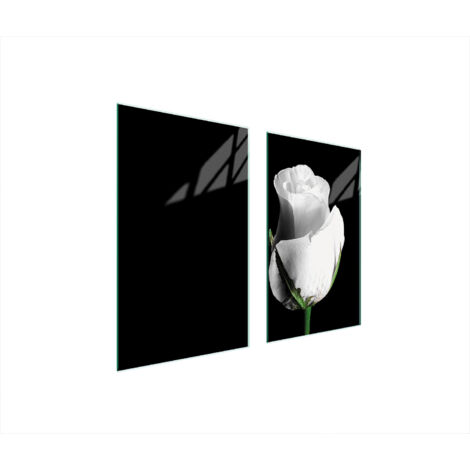 PLAQUE DE PROTECTION EN VERRE POUR POÊLE 75x52 ROSE (1/5)