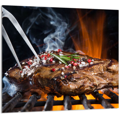 PANNEAU DE VERRE POUR CUISINE 65x60 Grill (1/5)