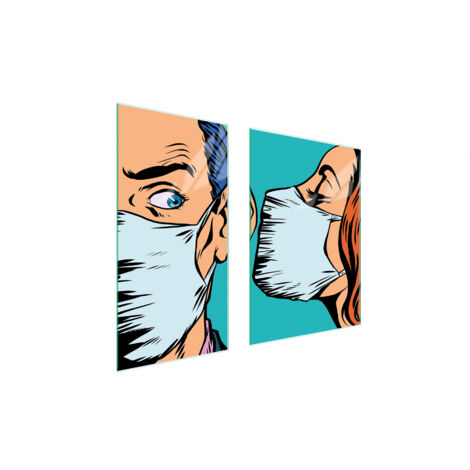 PLAQUE DE PROTECTION EN VERRE PANNEAU 75x52 MASQUE (1/5)