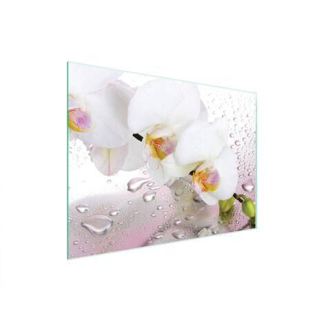 PLANCHE À DÉCOUPER EN VERRE 40x30 ORCHIDÉE