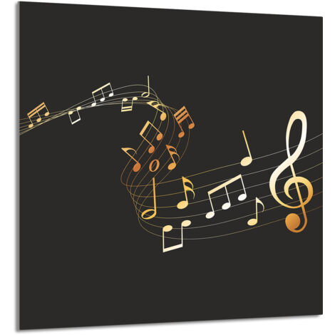 PANNEAU DE VERRE POUR CUISINE 60x65 Musique (1/5)