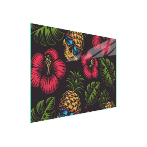 PLANCHE À DÉCOUPER EN VERRE 52x30 ANANAS (1/5)