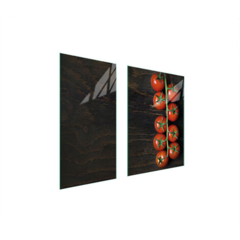 PLAQUE DE PROTECTION EN VERRE 75x52 TOMATE (1/5)