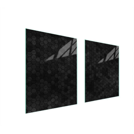 PLAQUE DE PROTECTION EN VERRE POUR POÊLE MOTIF 85x52 (1/5)