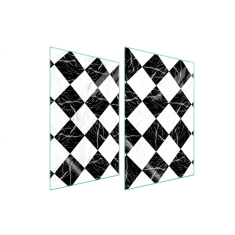 PANNEAU DE PROTECTION EN VERRE POUR CUISINE 2x35x52 MOSAÏQUE (1/5)