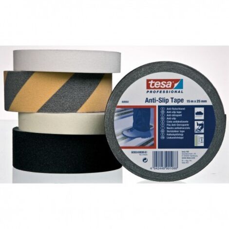 Ruban Antidérapant BOMEI PACK 250mm X 5m - Bande Adhésive Escalier Et Sol Noir
