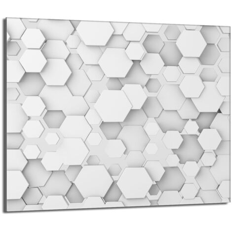 Plaque de protection en verre pour le poêle Motif 60x52 (1/5)