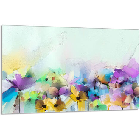Protection de plaque de cuisson en verre 80x52 Fleurs (1/5)