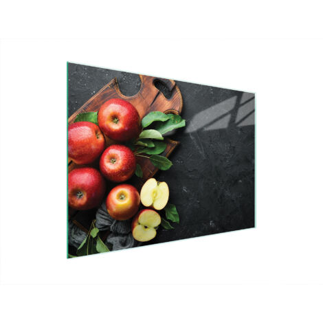Bearrerp Trempe planche à découper en verre,40x30 cm Planche à découper transparent,avec pieds en caoutchouc ésistante aux rayures, résistante à la chaleur,solide,pour comptoir de cuisine,table