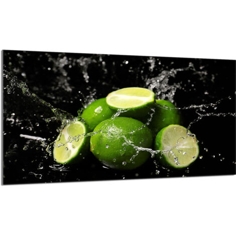 Protection de plaque de cuisson en verre 90x52 Citron vert (1/5)
