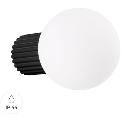 Applique murale Halo noire IP44 (1/5)