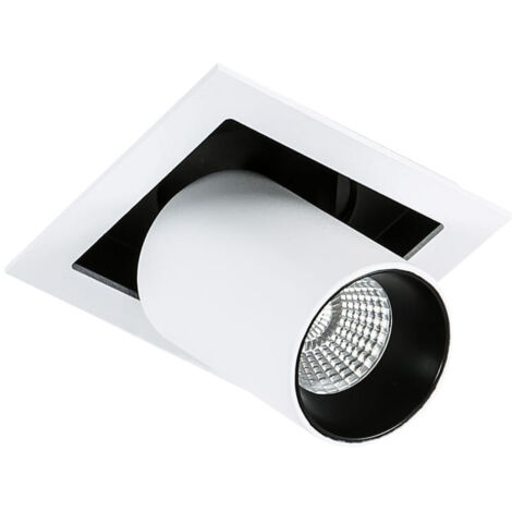 Luminaire encastré Mercanta Italux blanc orientable GL7117-1/12W 3000K WH+BL (1/5)