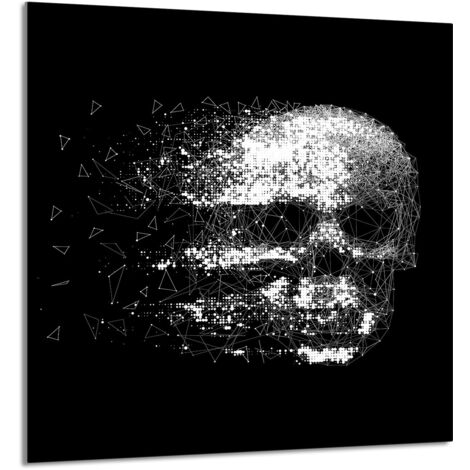 PANNEAU DE VERRE POUR CUISINE 60x65 Crâne (1/5)
