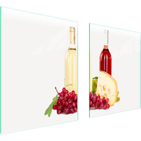 PLAQUE DE PROTECTION EN VERRE POUR POÊLE 85x52 WINE (1/5)