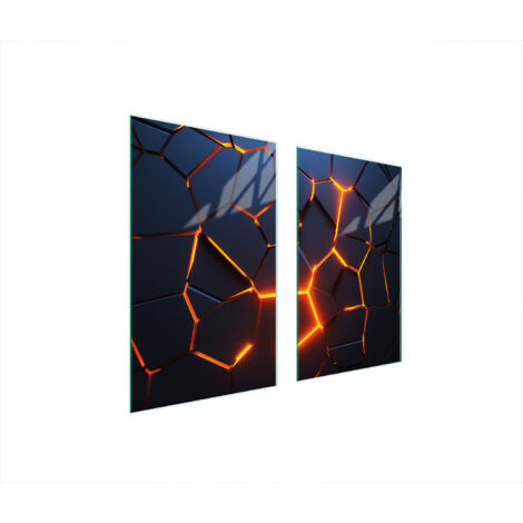 PLAQUE DE PROTECTION EN VERRE POUR POÊLE 75x52 MAGMA (1/5)