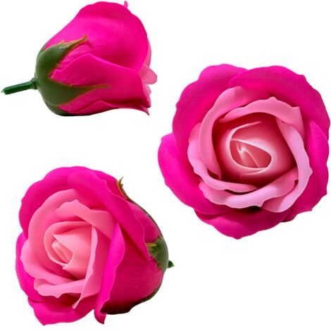 Savon bicolore rose - Rose et fuchsia (1/5)