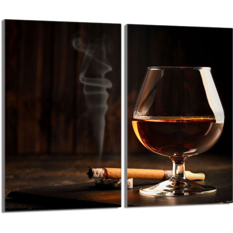 Plaque de protection en verre pour poêle 2x30x52 Wine (1/5)