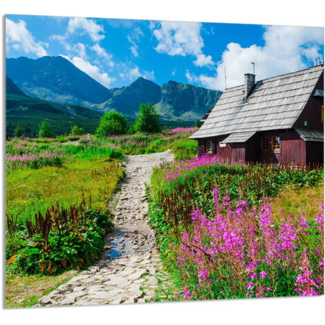 PANNEAU DE VERRE POUR CUISINE 65x60 Montagnes (1/5)