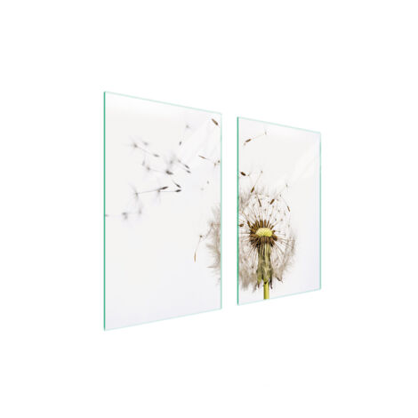 PLAQUE DE PROTECTION EN VERRE POUR POÊLE 75x52 FLEUR (1/5)