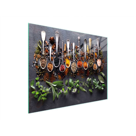 PLANCHE À DÉCOUPER EN VERRE 52x40 ÉPICES (1/5)