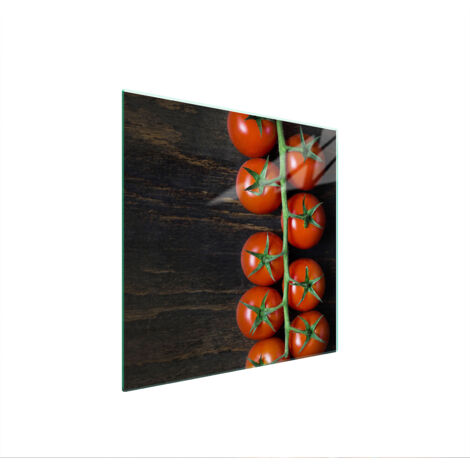 PLAQUE DE PROTECTION EN VERRE POUR POÊLE 50x52 TOMATE (1/5)