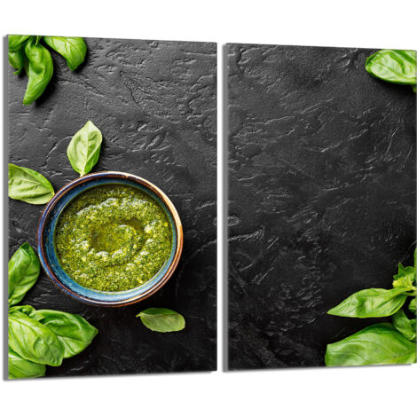 Plaque de protection en verre pour poêle 2x30x52 Basil (1/5)