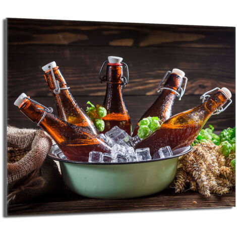 Protection de cuisinière en verre 60x52 bouteilles (1/5)