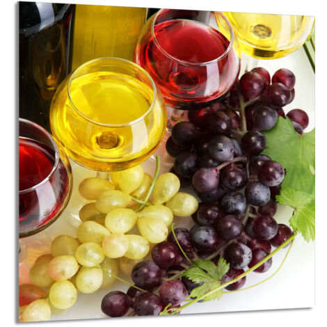 PANNEAU DE VERRE POUR CUISINE 60x65 Vin (1/5)