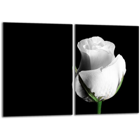 Plaque de protection en verre pour poêle 2x40x52 Rose (1/5)