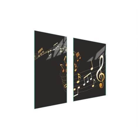 PANNEAU DE PROTECTION EN VERRE 75x52 MUSIQUE (1/5)