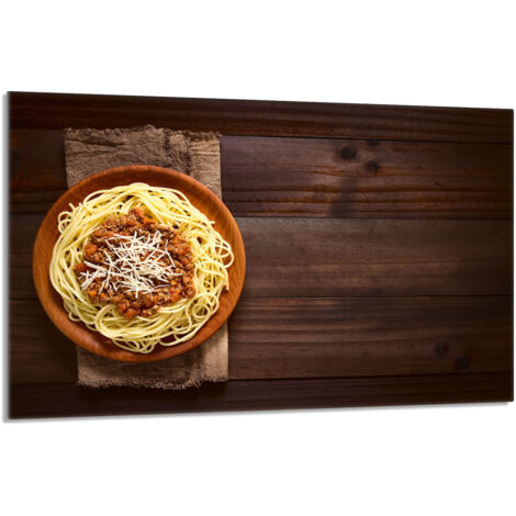 Plaque de protection en verre pour la cuisinière 80x52 Food (1/5)