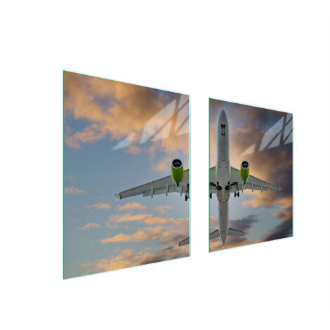 PLAQUE DE PROTECTION EN VERRE POUR POÊLE 85x52 PLANE (1/5)