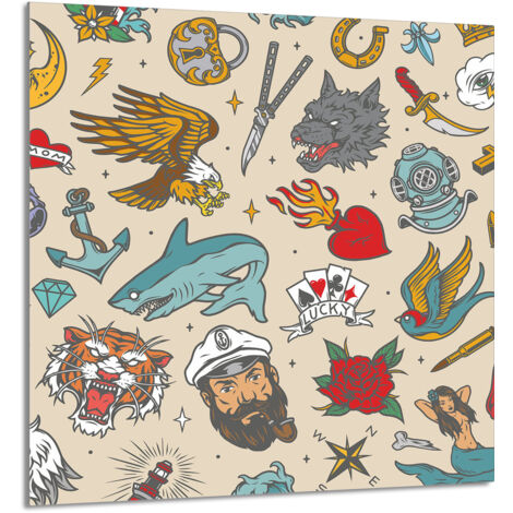 PANNEAU DE VERRE POUR CUISINE 60x65 Bajka (1/5)