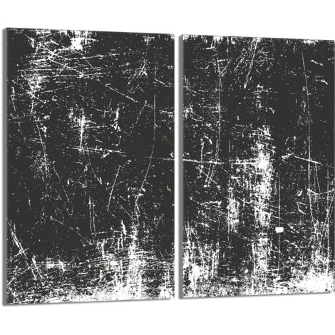 Plaque de protection en verre pour poêle 2x30x52 Gris (1/5)