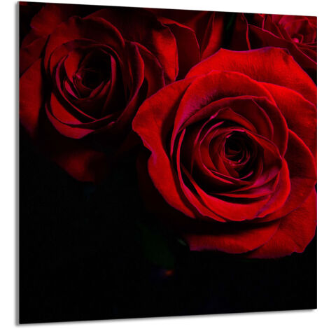 PANNEAU DE VERRE POUR CUISINE 60x65 Rose (1/5)