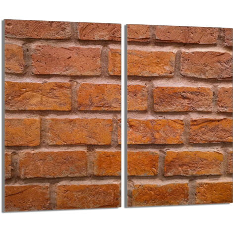 Plaque de protection en verre pour poêle 2x30x52 Brick (1/5)