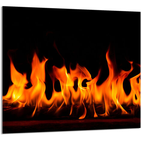 PANNEAU DE VERRE POUR CUISINE 65x60 Fire (1/5)