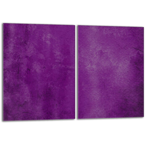 Plaque de protection en verre pour poêle 2x40x52 Violet (1/5)