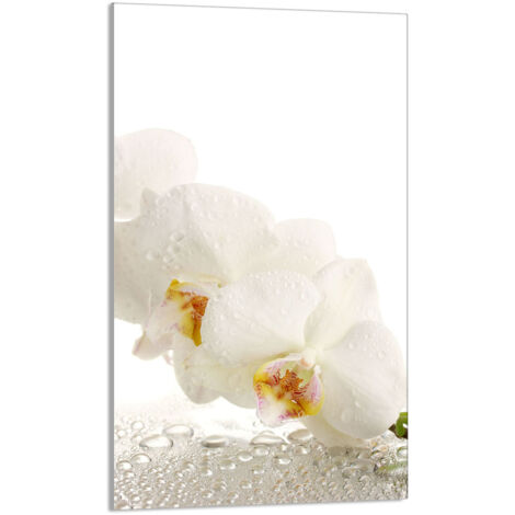 Planche à découper en verre 30x52 Orchidée (1/5)