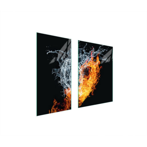 PLAQUE DE PROTECTION EN VERRE 75x52 COEUR (1/5)