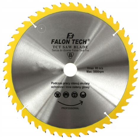 Lame de scie carbure pour bois 255x30 mm 40T Falon-Tech PRO