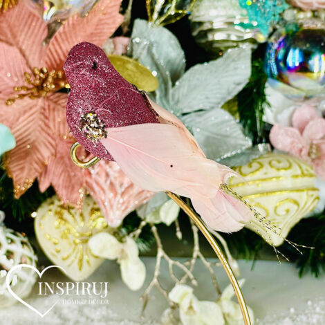 Toyvian Peluche Perroquet Jouet Mini Oiseau Ornement darbre De Noël
