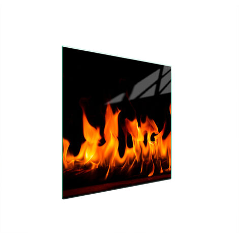 PLAQUE DE PROTECTION EN VERRE POUR POÊLE 50x52 FIRE (1/5)