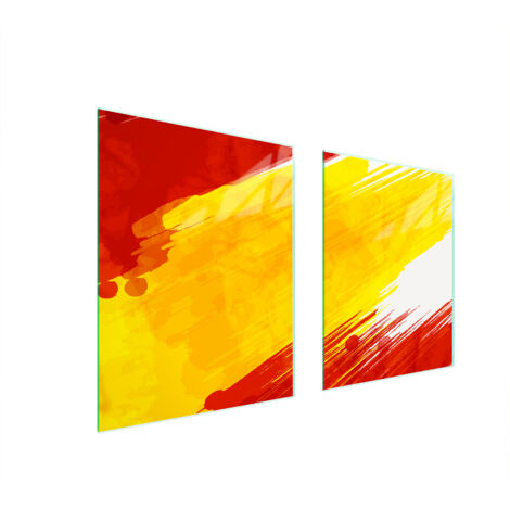 PLAQUE DE PROTECTION EN VERRE POUR POÊLE 85x52 COLORÉE (1/5)