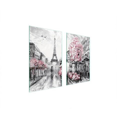 PLAQUE DE PROTECTION EN VERRE POUR POÊLE 75x52 PARIS (1/5)