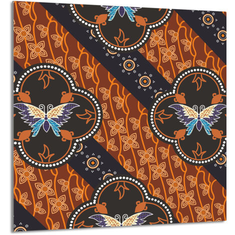 PANNEAU DE VERRE POUR CUISINE 60x65 Papillon (1/5)