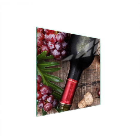PLAQUE DE PROTECTION EN VERRE POUR POÊLE 50x52 VIN (1/5)